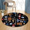 Nurse Round Carpet Floor Rug Living Room Bedroom Decor Round Area Rug Carpet