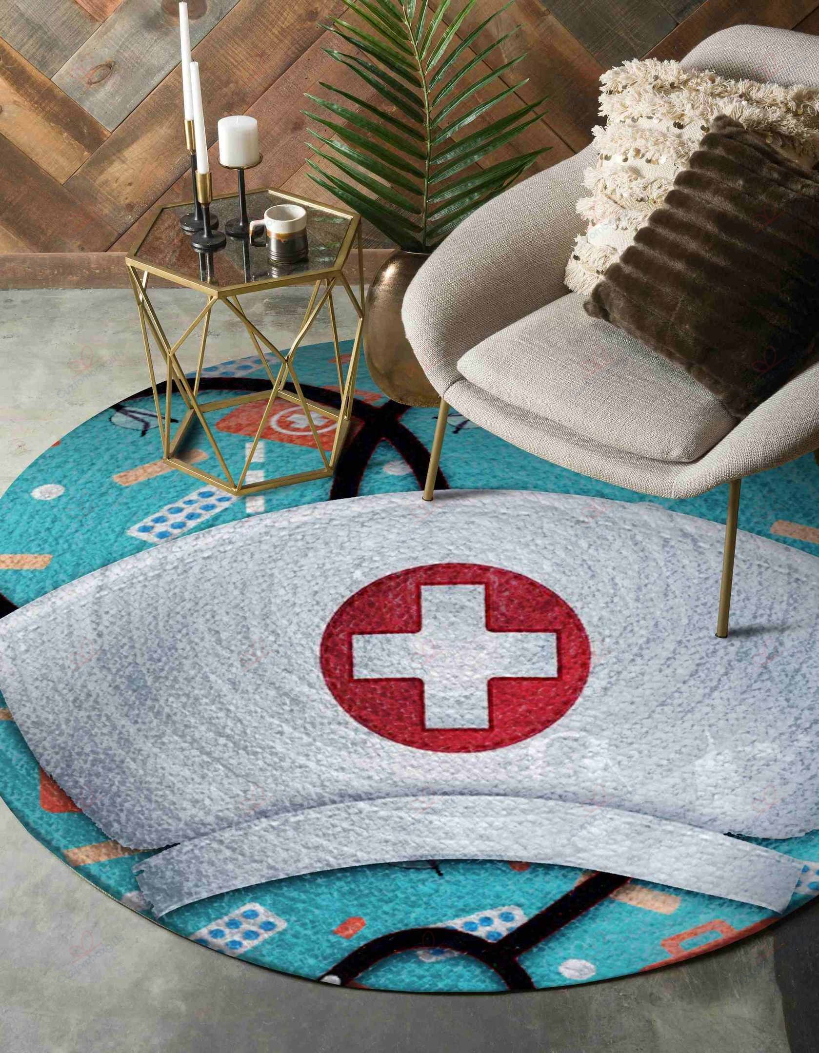 Nurse Round Carpet Floor Rug Living Room Bedroom Decor Round Area Rug Carpet Nurse Round Carpet Floor Rug Living Room Bedroom Decor Round Area Rug Carpet