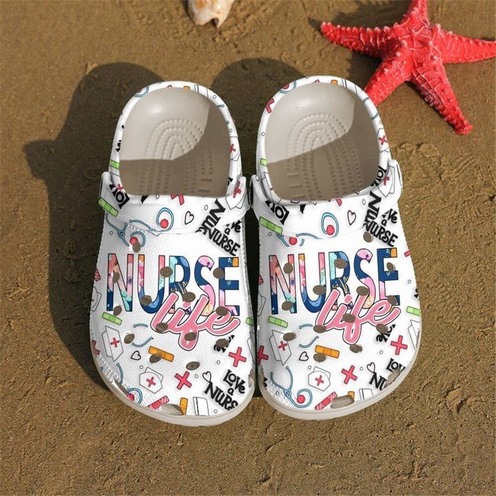 Nurse Love Life White Sku 1664 Crocs Crocband Clog Comfortable For Mens Womens Classic Clog Water Shoes Nurse Love Life White Sku 1664 Crocs Crocband Clog Comfortable For Mens Womens Classic Clog Water Shoes