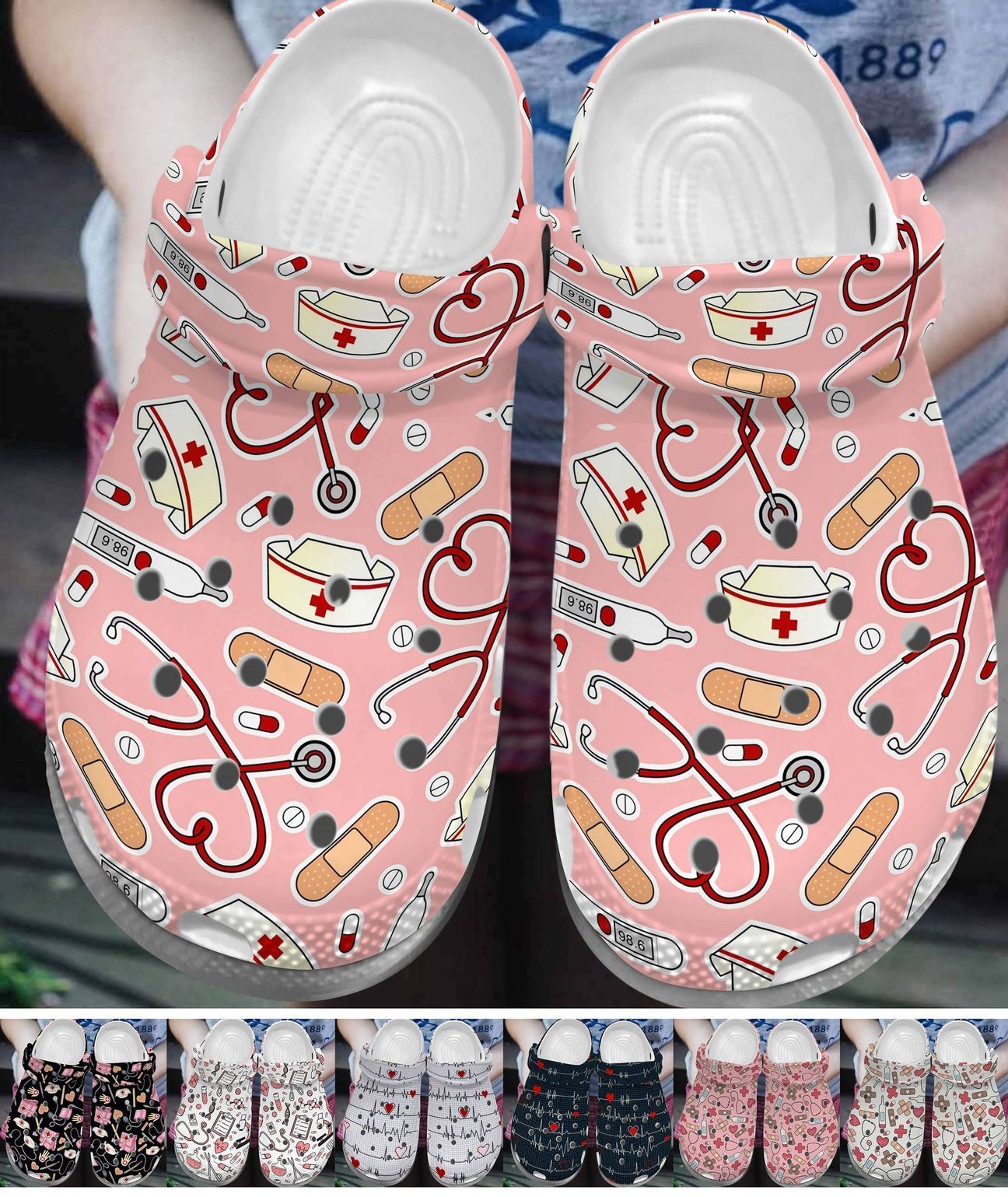 Nurse Personalize Clog Custom Crocs Fashionstyle Comfortable For Women Men Kid Print 3D Cute Pattern Collection Nurse Personalize Clog Custom Crocs Fashionstyle Comfortable For Women Men Kid Print 3D Cute Pattern Collection