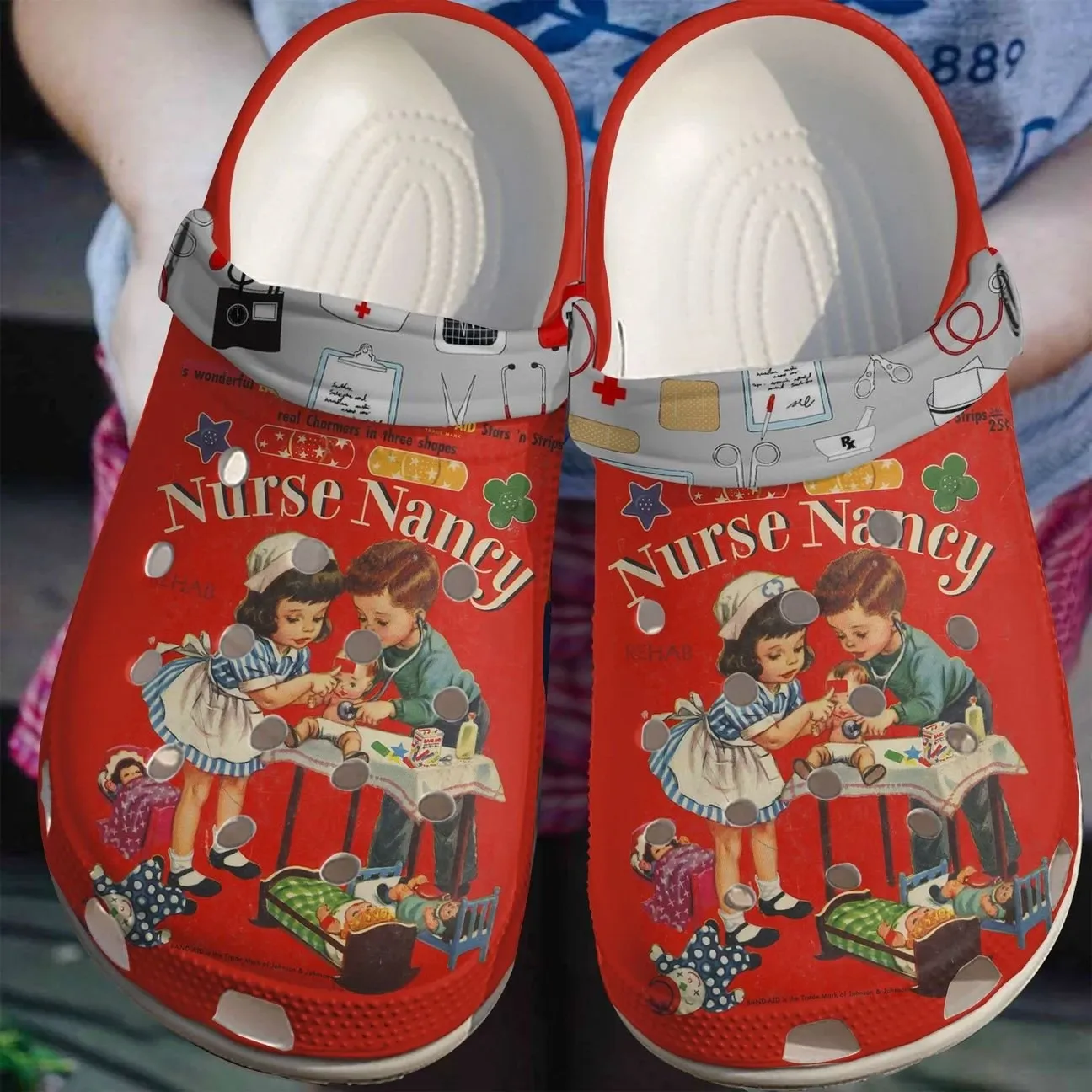 Nurse Personalize Clog Custom Crocs Fashionstyle Comfortable For Women Men Kid Print 3D Nurse Nancy Nurse Personalize Clog Custom Crocs Fashionstyle Comfortable For Women Men Kid Print 3D Nurse Nancy