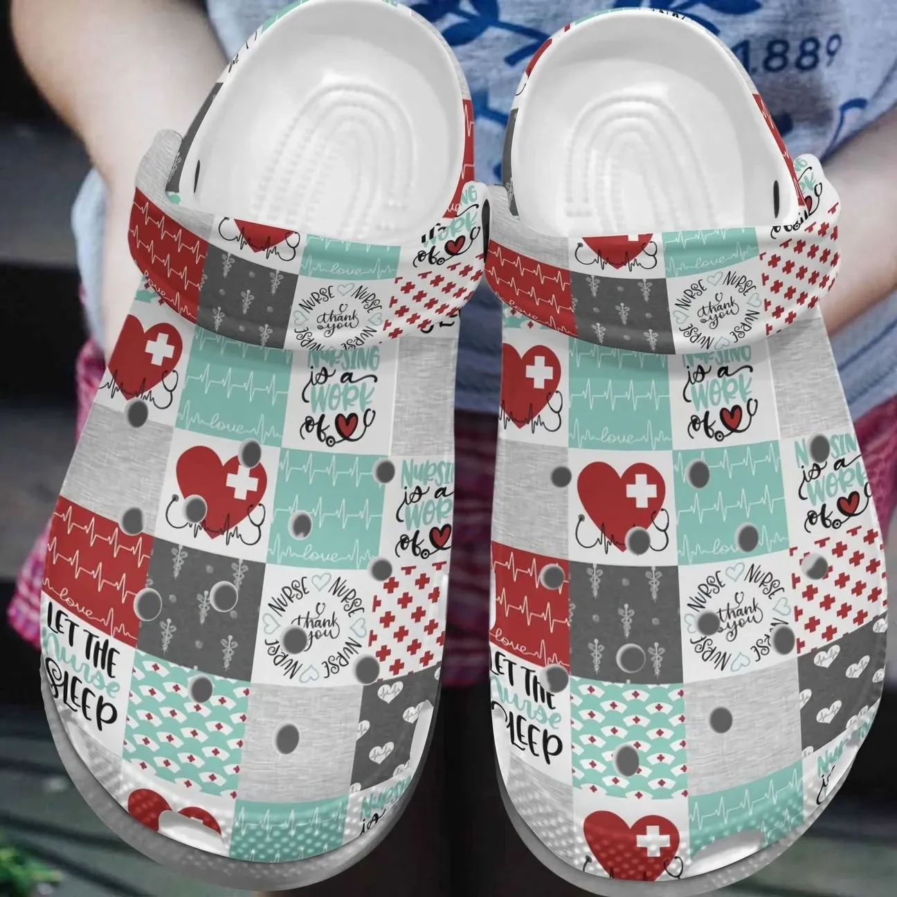 Nurse Personalize Clog Custom Crocs Fashionstyle Comfortable For Women Men Kid Print 3D Work Of Heart Nurse Personalize Clog Custom Crocs Fashionstyle Comfortable For Women Men Kid Print 3D Work Of Heart