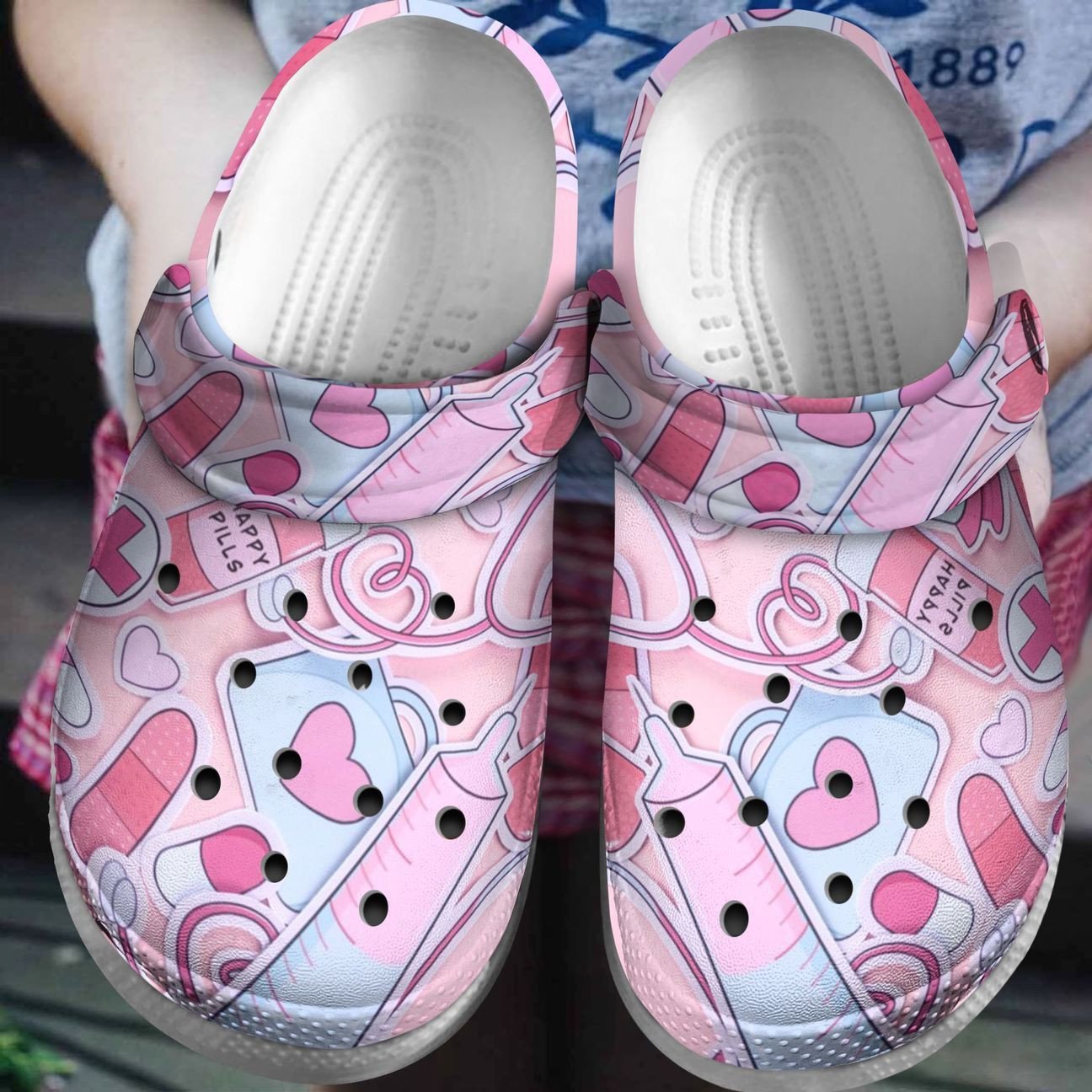 Nurse Personalized Clog Custom Crocs Clog Comfortablefashion Style Comfortable Kid Print 3D Nurse Stickers For Mens And Womens Nurse Personalized Clog Custom Crocs Clog Comfortablefashion Style Comfortable Kid Print 3D Nurse Stickers For Mens And Womens