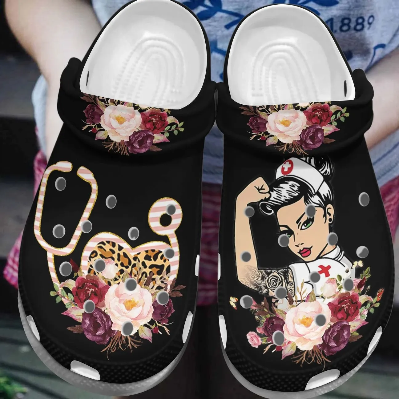 Nurse Personalized Clog Custom Crocs Comfortablefashion Style Comfortable For Women Men Kid Print 3D Beauty Nurse Nurse Personalized Clog Custom Crocs Comfortablefashion Style Comfortable For Women Men Kid Print 3D Beauty Nurse
