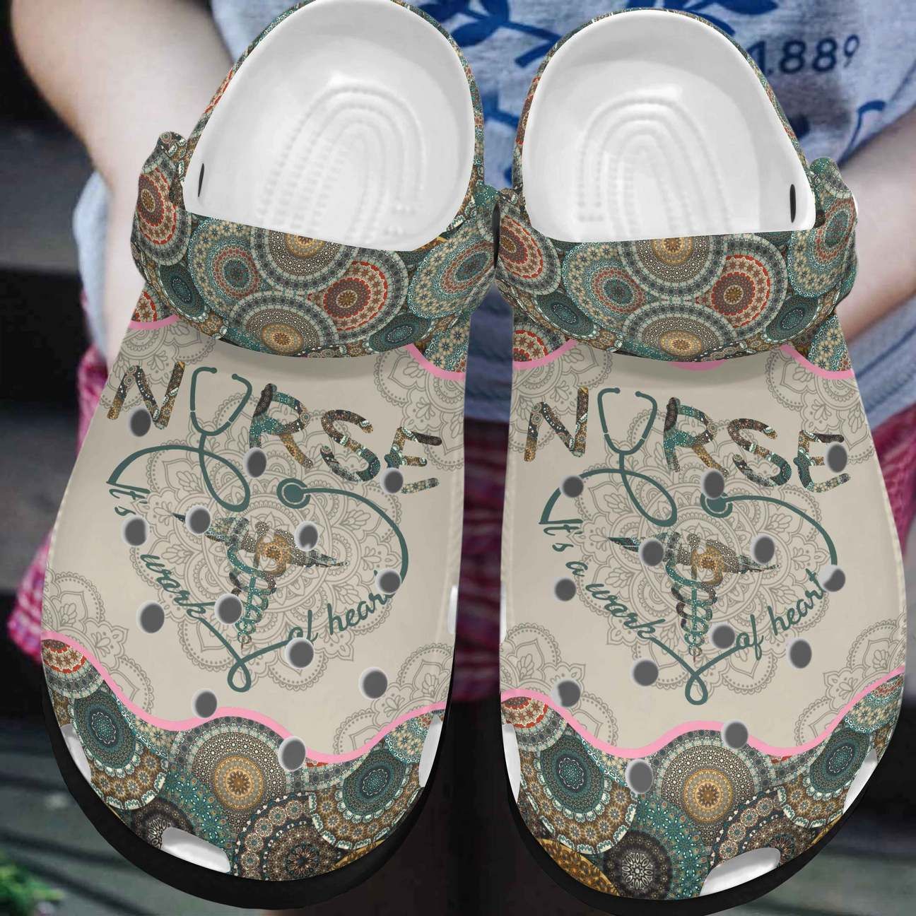 Nurse Personalized Clog Custom Crocs Comfortablefashion Style Comfortable For Women Men Kid Print 3D Heart Nurse Personalized Clog Custom Crocs Comfortablefashion Style Comfortable For Women Men Kid Print 3D Heart