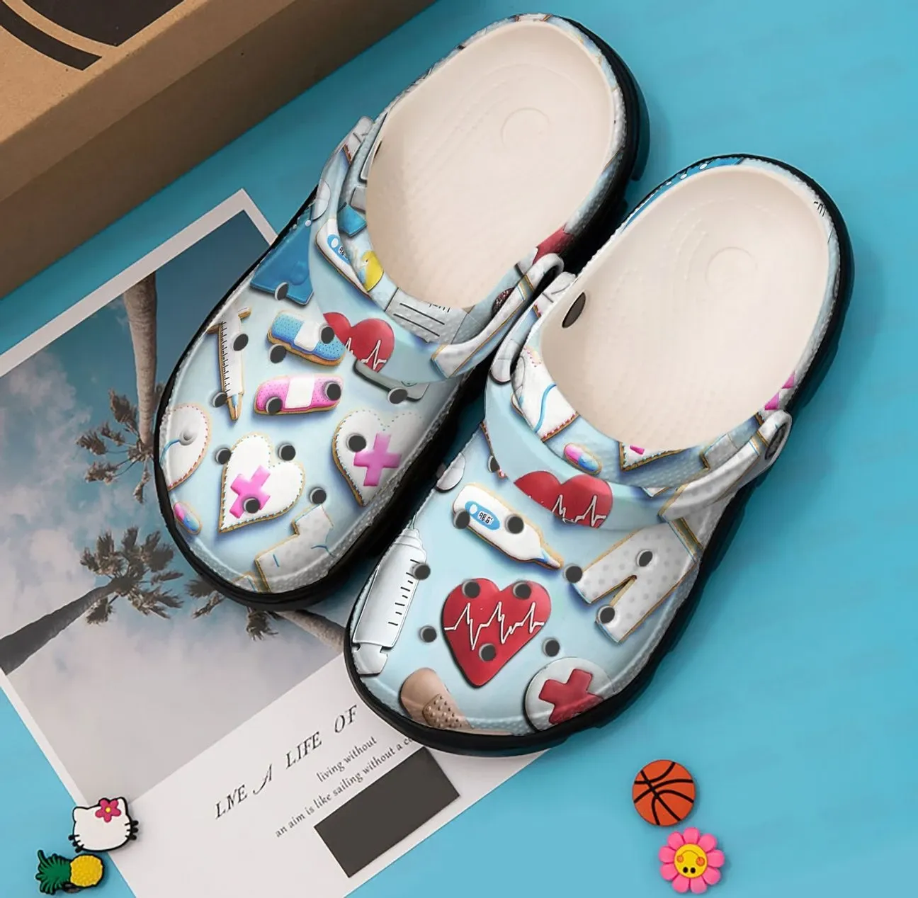 Nurse Personalized Clog Custom Crocs Comfortablefashion Style Comfortable For Women Men Kid Print 3D Nurse Cookies Nurse Personalized Clog Custom Crocs Comfortablefashion Style Comfortable For Women Men Kid Print 3D Nurse Cookies
