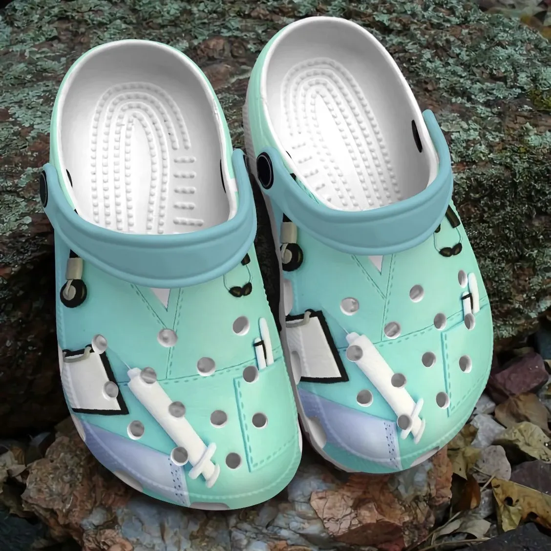 Nurse Personalized Clog Custom Crocs Comfortablefashion Style Comfortable For Women Men Kid Print 3D Nurse Uniform Nurse Personalized Clog Custom Crocs Comfortablefashion Style Comfortable For Women Men Kid Print 3D Nurse Uniform