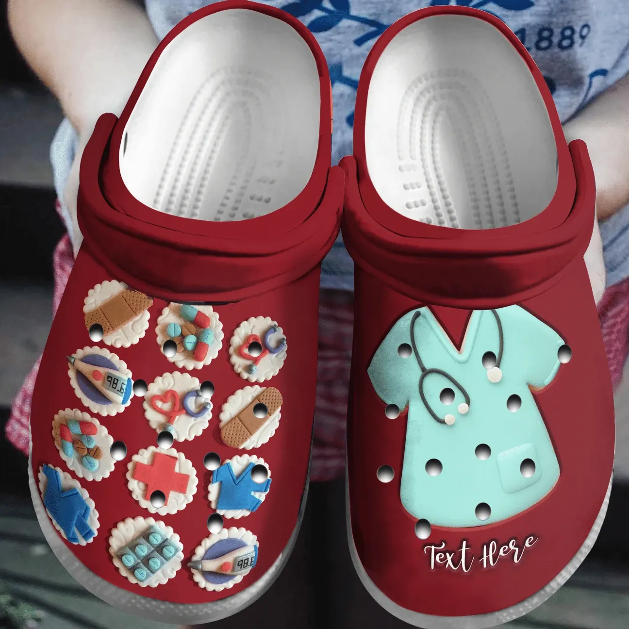 Nurse Personalized Clog Custom Crocs Comfortablefashion Style Comfortable For Women Men Kid Print 3D Nursing Nurse Personalized Clog Custom Crocs Comfortablefashion Style Comfortable For Women Men Kid Print 3D Nursing