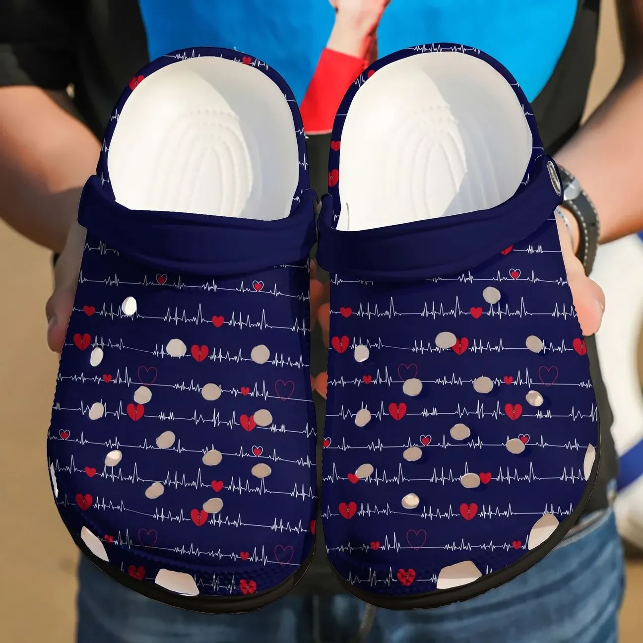 Nurse Personalized Clog Custom Crocs Comfortablefashion Style Comfortable For Women Men Kid Print 3D Open Heart Nurse Personalized Clog Custom Crocs Comfortablefashion Style Comfortable For Women Men Kid Print 3D Open Heart