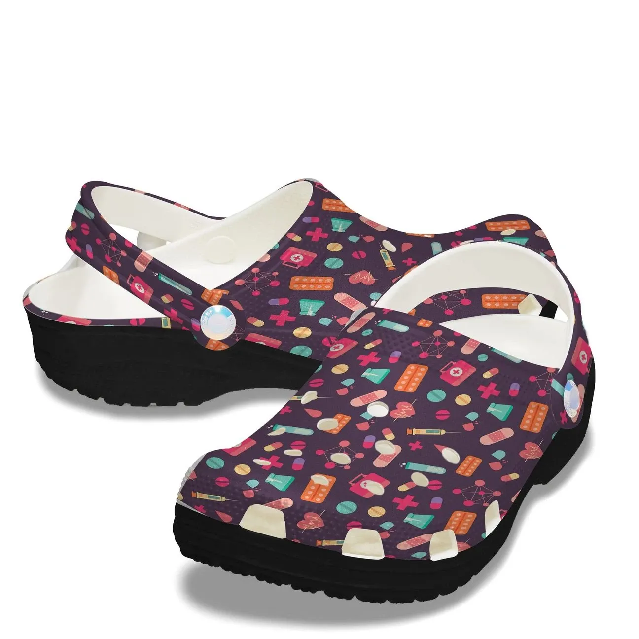 Nurse Personalized Clog Custom Crocs Comfortablefashion Style Comfortable For Women Men Kid Print 3D Pattern Nurse Personalized Clog Custom Crocs Comfortablefashion Style Comfortable For Women Men Kid Print 3D Pattern