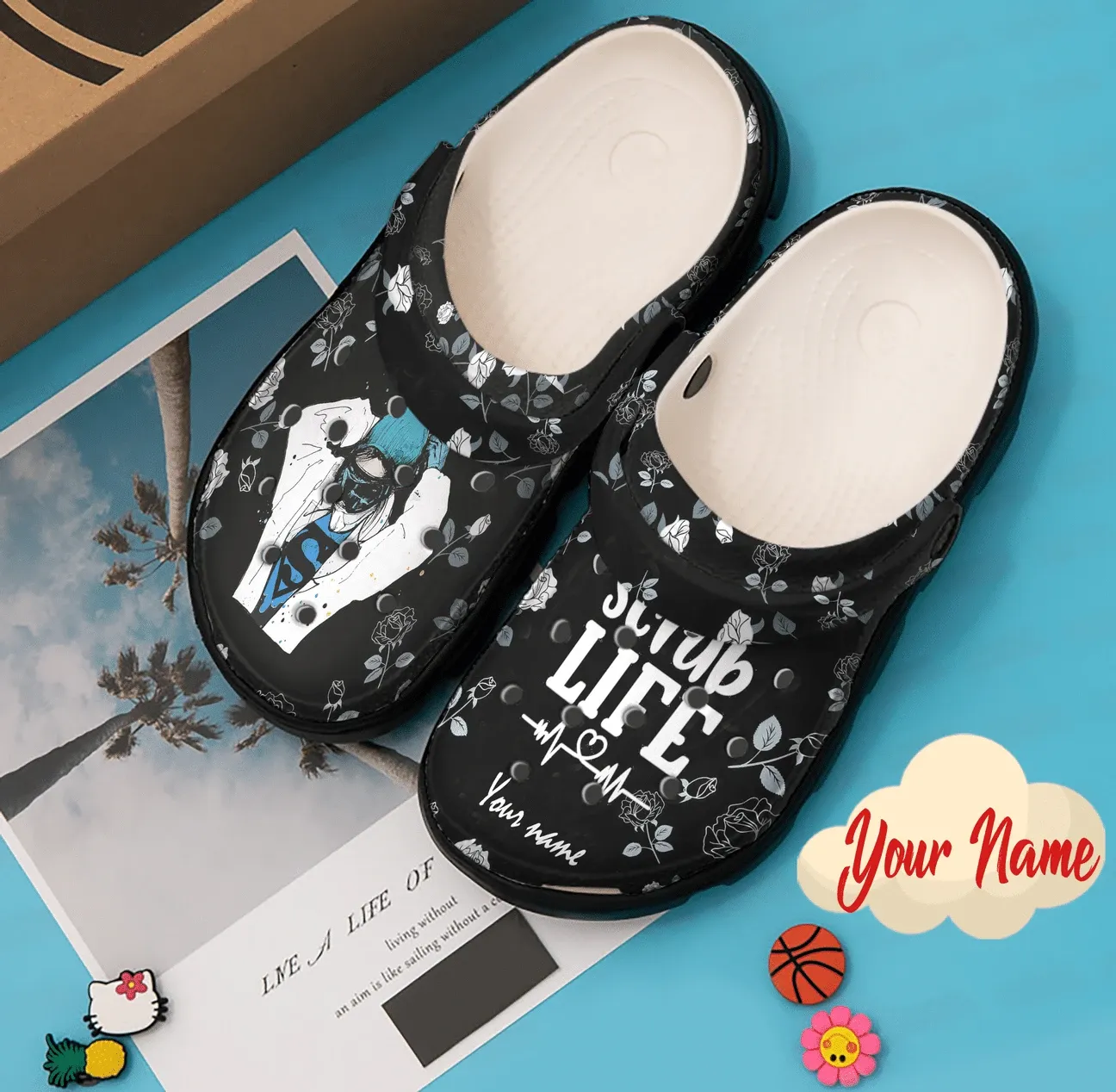 Nurse Personalized Clog Custom Crocs Comfortablefashion Style Comfortable For Women Men Kid Print 3D Scrub Life Nurse Personalized Clog Custom Crocs Comfortablefashion Style Comfortable For Women Men Kid Print 3D Scrub Life