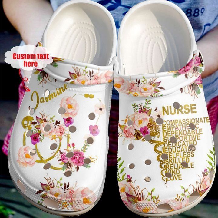 Nurse Personalized Floral Sku 1638 Crocs Clog Clog Shoes Nurse Personalized Floral Sku 1638 Crocs Clog Clog Shoes