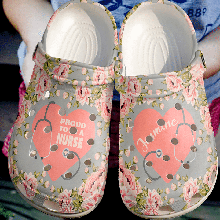 Nurse Personalized Proud To Be A Sku 1703 Crocs Clog Clog Shoes Nurse Personalized Proud To Be A Sku 1703 Crocs Clog Clog Shoes