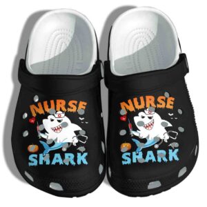 Nurse Shark Halloween Crocs Clog Shoes Clog Crocs Clog – Funny Animal Crocband Clog Birthday Gift For Man Women