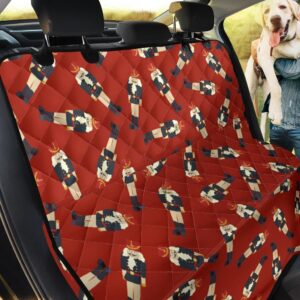 Nutcracker Red Pattern Car Back Seat Cover Dog Car Seat Covers - 74f817816ae2