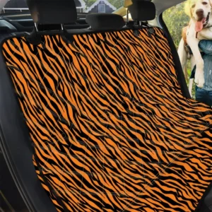 Oáº£nge And Black Tiger Pattern Car Back Seat Cover Dog Car Seat Covers - b553fb4fe45a