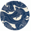 Ocean Koi Round Carpet Floor Rug Living Room Bedroom Decor Round Area Rug Carpet