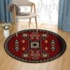Old Crow Round Carpet Floor Rug Living Room Bedroom Decor Round Area Rug Carpet