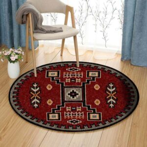 Old Crow Round Carpet Floor Rug Living Room Bedroom Decor Round Area Rug Carpet