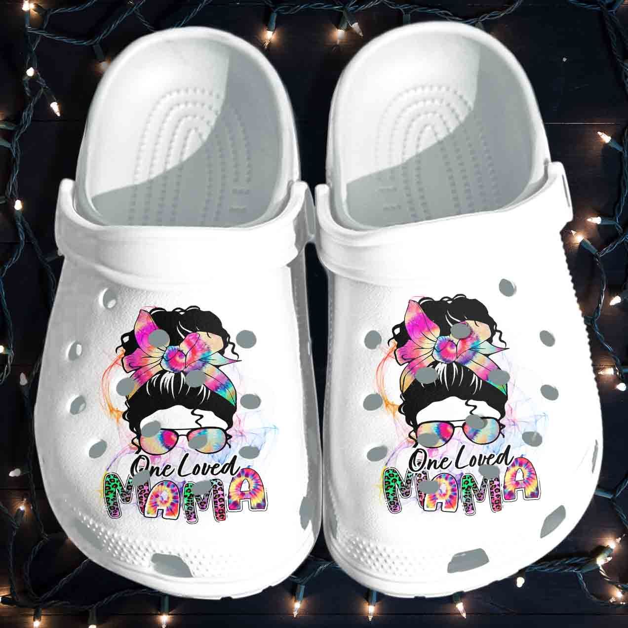 One Loved Mama Shoes Crocs Clog Clog Birthday Gift For Woman Girl Mom Daughter One Loved Mama Shoes Crocs Clog Clog Birthday Gift For Woman Girl Mom Daughter