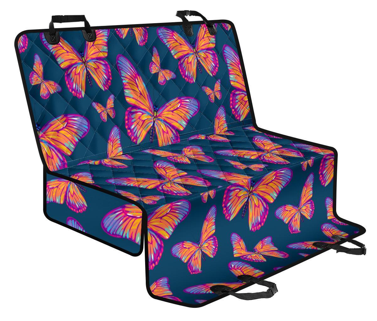 Orange And Purple Butterfly Print Pet Car Back Seat Cover - 79f373598d5e Orange And Purple Butterfly Print Pet Car Back Seat Cover - 79f373598d5e