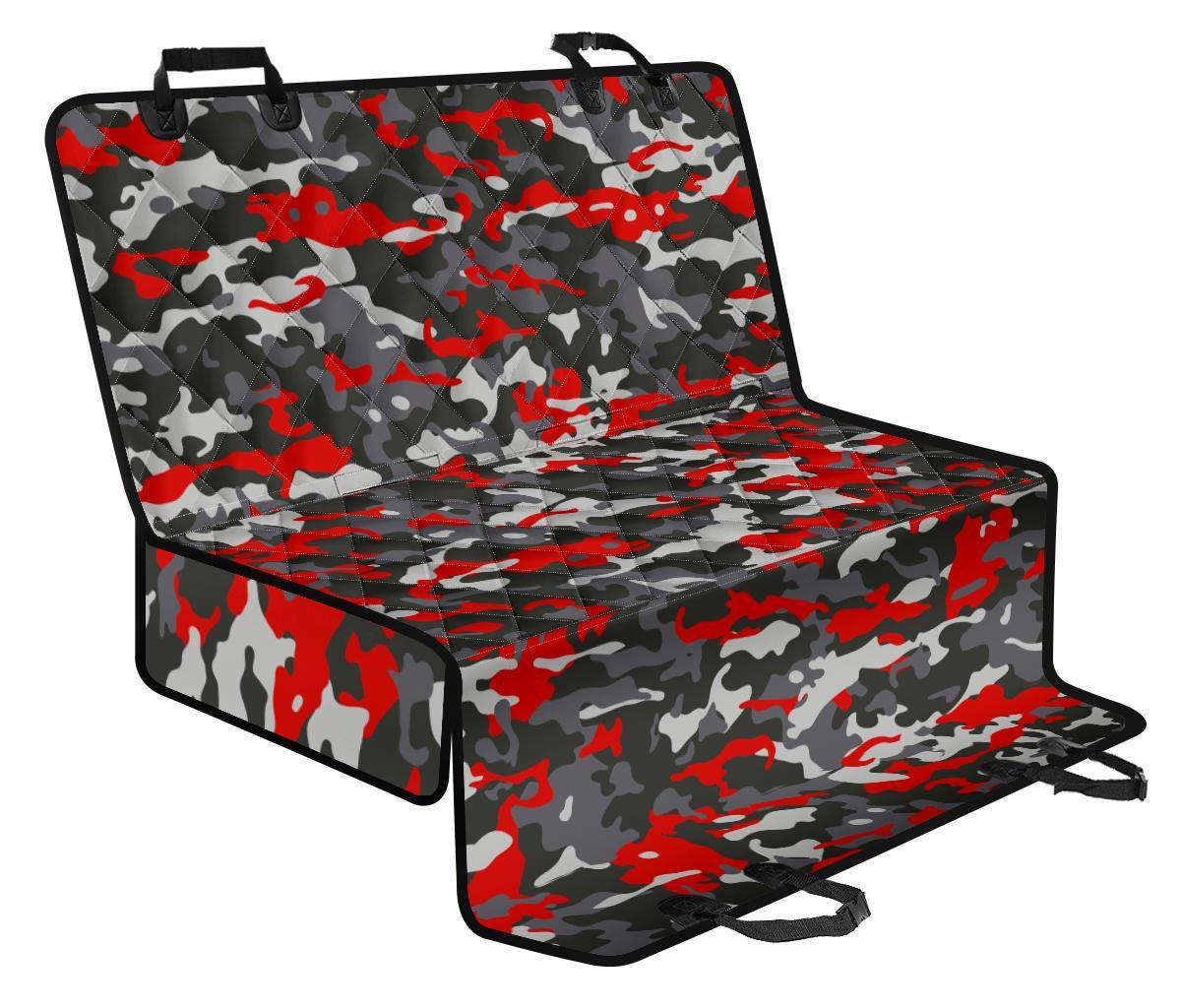 Orange Black And Grey Camouflage Print Pet Car Back Seat Cover - d2fc0e6da46a Orange Black And Grey Camouflage Print Pet Car Back Seat Cover - d2fc0e6da46a