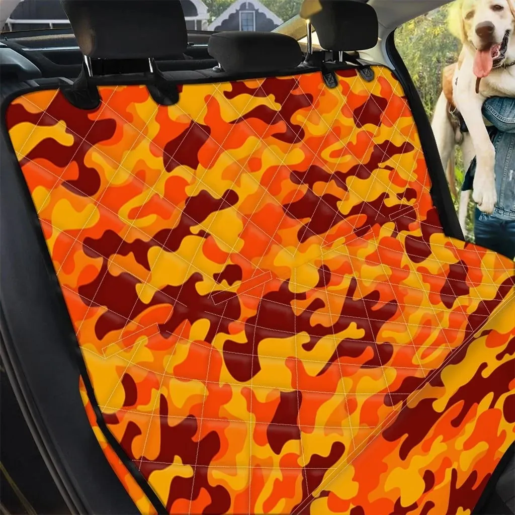 Orange Camo Pattern Car Back Seat Cover Dog Car Seat Covers - 4f5ba1599d07 Orange Camo Pattern Car Back Seat Cover Dog Car Seat Covers - 4f5ba1599d07