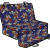 Orange Japanese Dragon Pattern Print Pet Car Back Seat Cover - 77b1d916e5a2