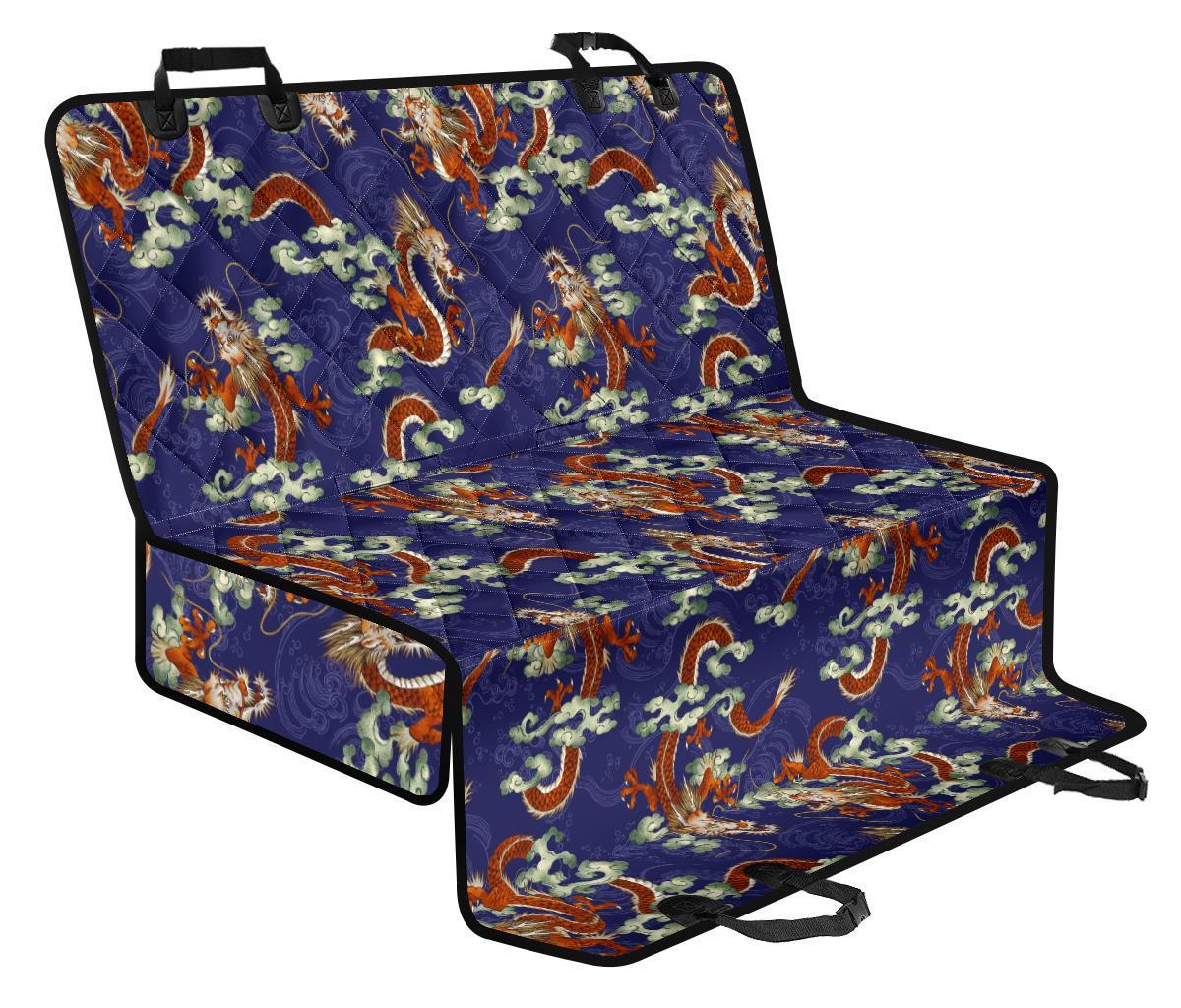Orange Japanese Dragon Pattern Print Pet Car Back Seat Cover - 77b1d916e5a2 Orange Japanese Dragon Pattern Print Pet Car Back Seat Cover - 77b1d916e5a2