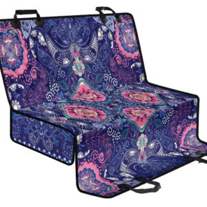Ornamental Paisley Mandala Print Pet Car Back Seat Cover - a43b103a3234