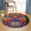 Oteils Tap Round Carpet Floor Rug Living Room Bedroom Decor Round Area Rug Carpet