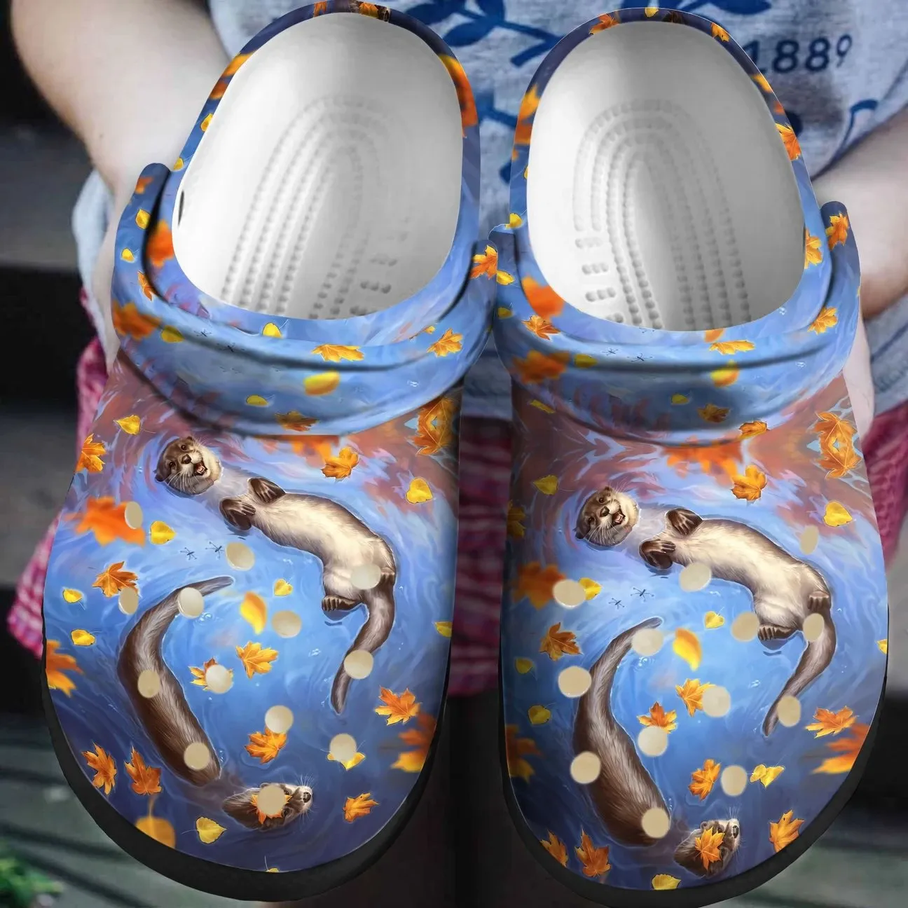 Otter Personalized Clog Custom Crocs Comfortablefashion Style Comfortable For Women Men Kid Print 3D Autumn Otters Otter Personalized Clog Custom Crocs Comfortablefashion Style Comfortable For Women Men Kid Print 3D Autumn Otters