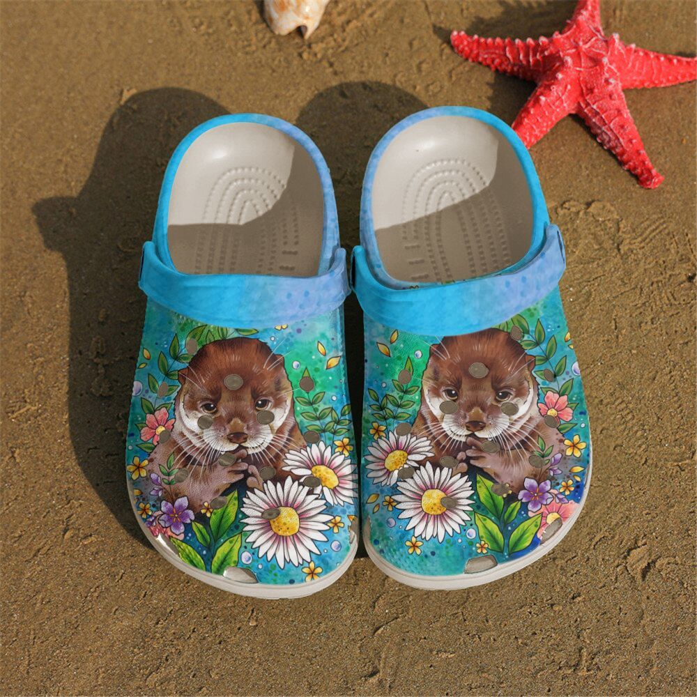 Otter Personalized Clog Custom Crocs Comfortablefashion Style Comfortable For Women Men Kid Print 3D Cutie Otter Otter Personalized Clog Custom Crocs Comfortablefashion Style Comfortable For Women Men Kid Print 3D Cutie Otter