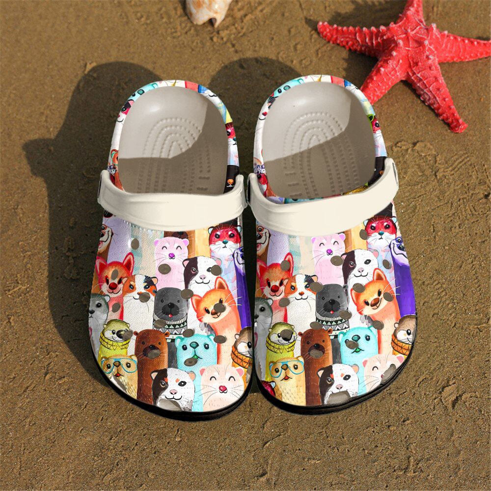 Otter Personalized Clog Custom Crocs Comfortablefashion Style Comfortable For Women Men Kid Print 3D Group Photo Otter Personalized Clog Custom Crocs Comfortablefashion Style Comfortable For Women Men Kid Print 3D Group Photo