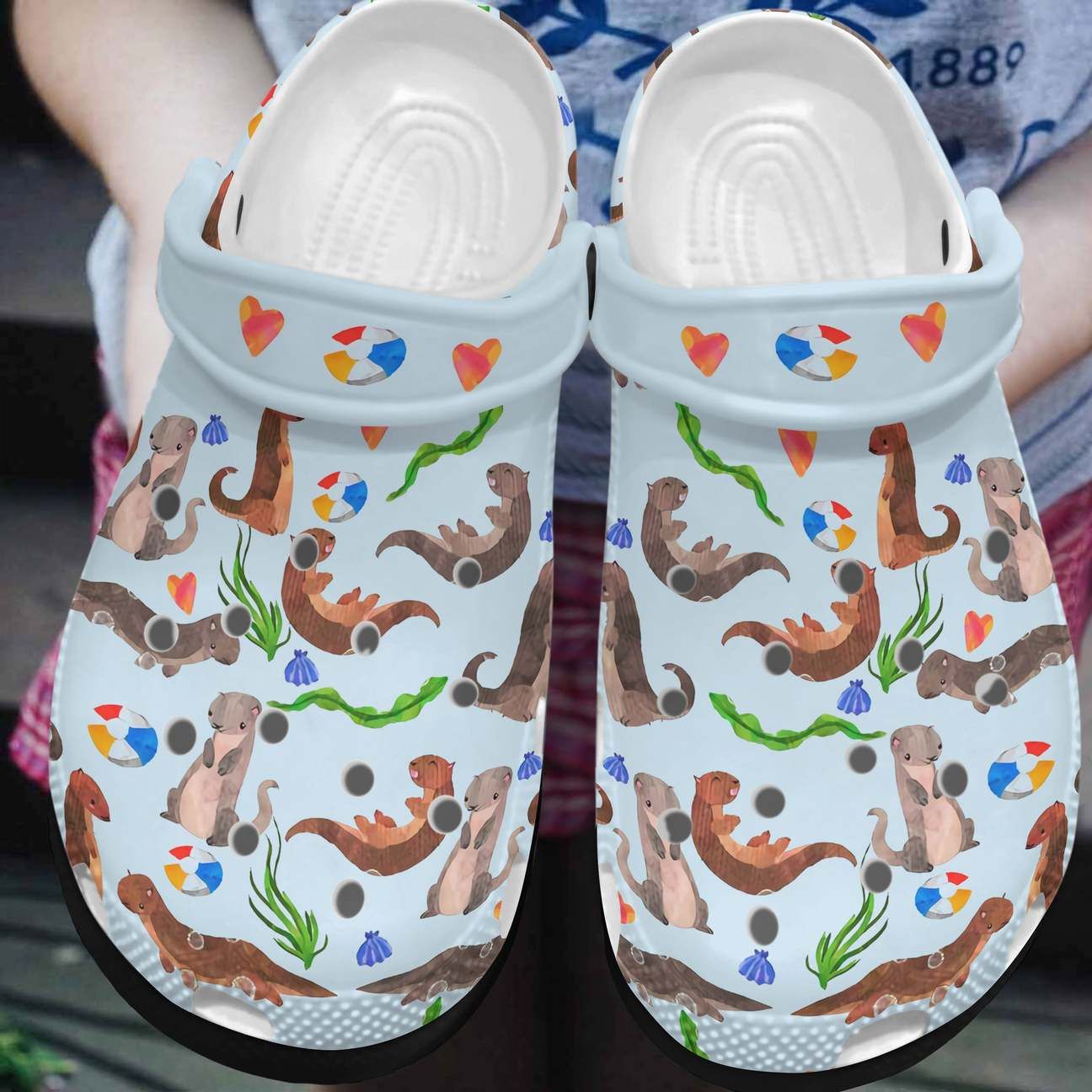 Otter Personalized Clog Custom Crocs Comfortablefashion Style Comfortable For Women Men Kid Print 3D Otter Pattern Otter Personalized Clog Custom Crocs Comfortablefashion Style Comfortable For Women Men Kid Print 3D Otter Pattern