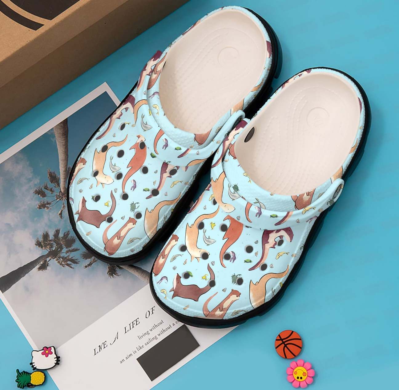 Otter Personalized Clog Custom Crocs Comfortablefashion Style Comfortable For Women Men Kid Print 3D Otter Otter Personalized Clog Custom Crocs Comfortablefashion Style Comfortable For Women Men Kid Print 3D Otter