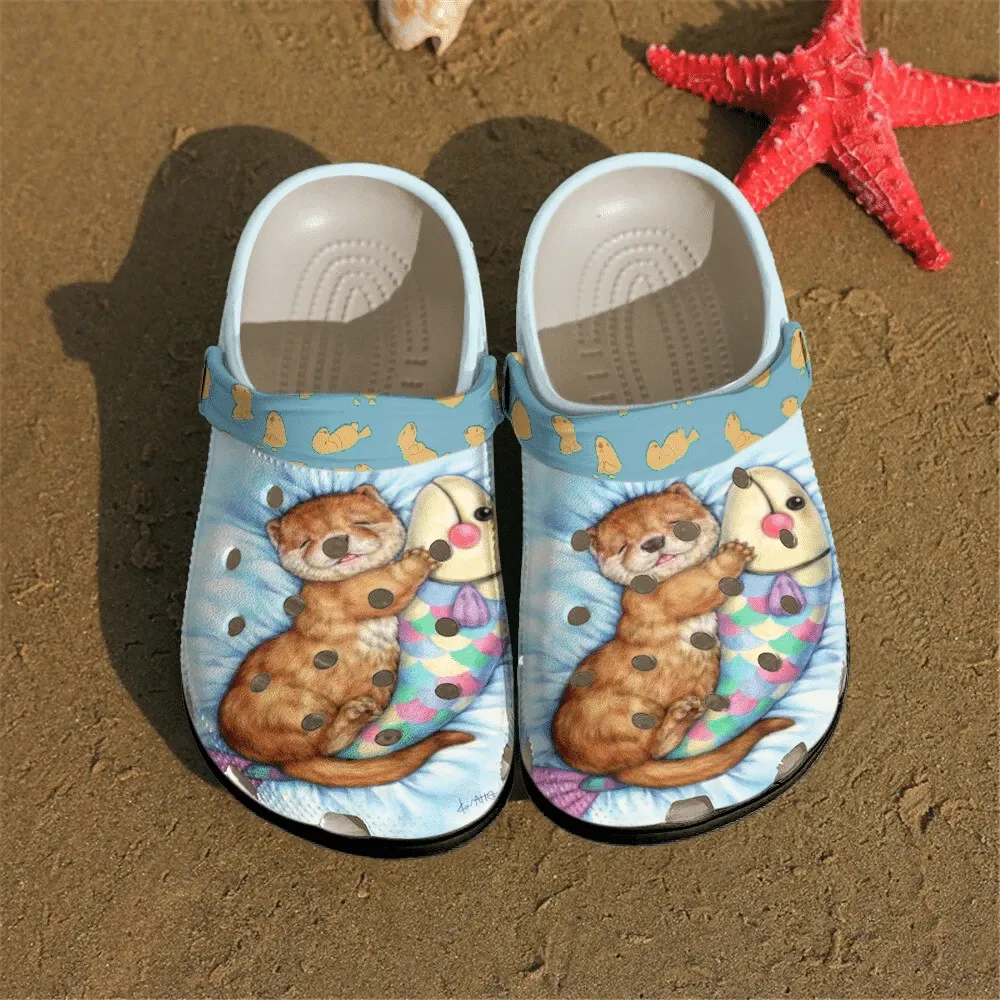 Otter Personalized Clog Custom Crocs Comfortablefashion Style Comfortable For Women Men Kid Print 3D Sleeping Otter Personalized Clog Custom Crocs Comfortablefashion Style Comfortable For Women Men Kid Print 3D Sleeping