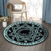 Ouroboros Round Carpet Floor Rug Living Room Bedroom Decor Round Area Rug Carpet