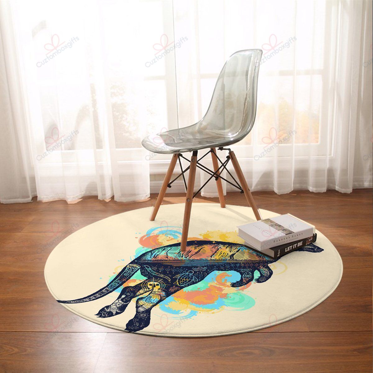 Outback Kangaroo Round Carpet Floor Rug Living Room Bedroom Decor Round Area Rug Carpet Outback Kangaroo Round Carpet Floor Rug Living Room Bedroom Decor Round Area Rug Carpet