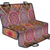 Oval Bohemian Mandala Patchwork Print Pet Car Back Seat Cover - 7a863457ff3a