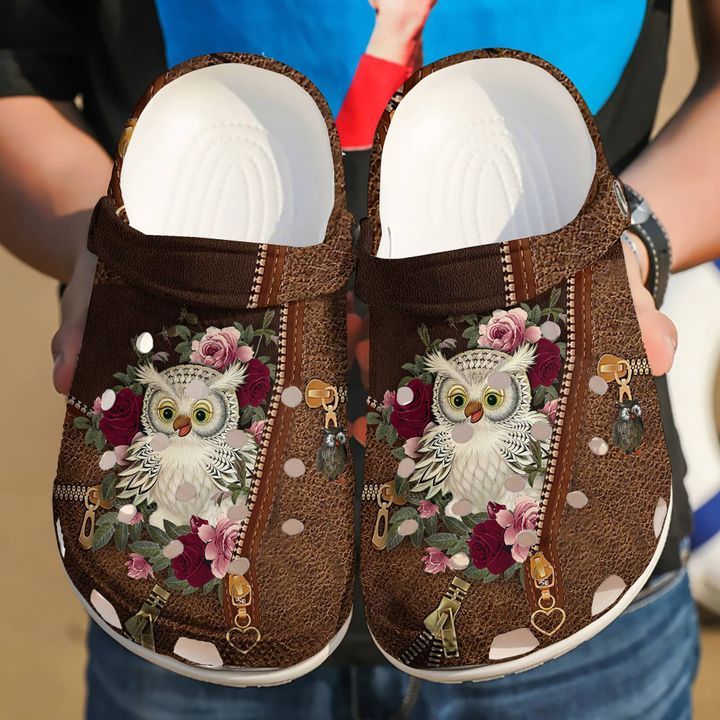 Owl And Flower Sku 1738 Crocs Crocband Clog Comfortable For Mens Womens Classic Clog Water Shoes Owl And Flower Sku 1738 Crocs Crocband Clog Comfortable For Mens Womens Classic Clog Water Shoes