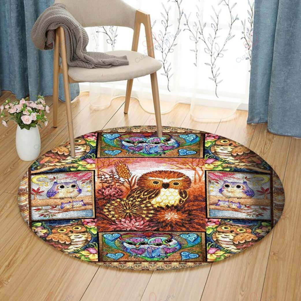 Owl Baby Round Carpet Floor Rug Living Room Bedroom Decor Round Area Rug Carpet Owl Baby Round Carpet Floor Rug Living Room Bedroom Decor Round Area Rug Carpet