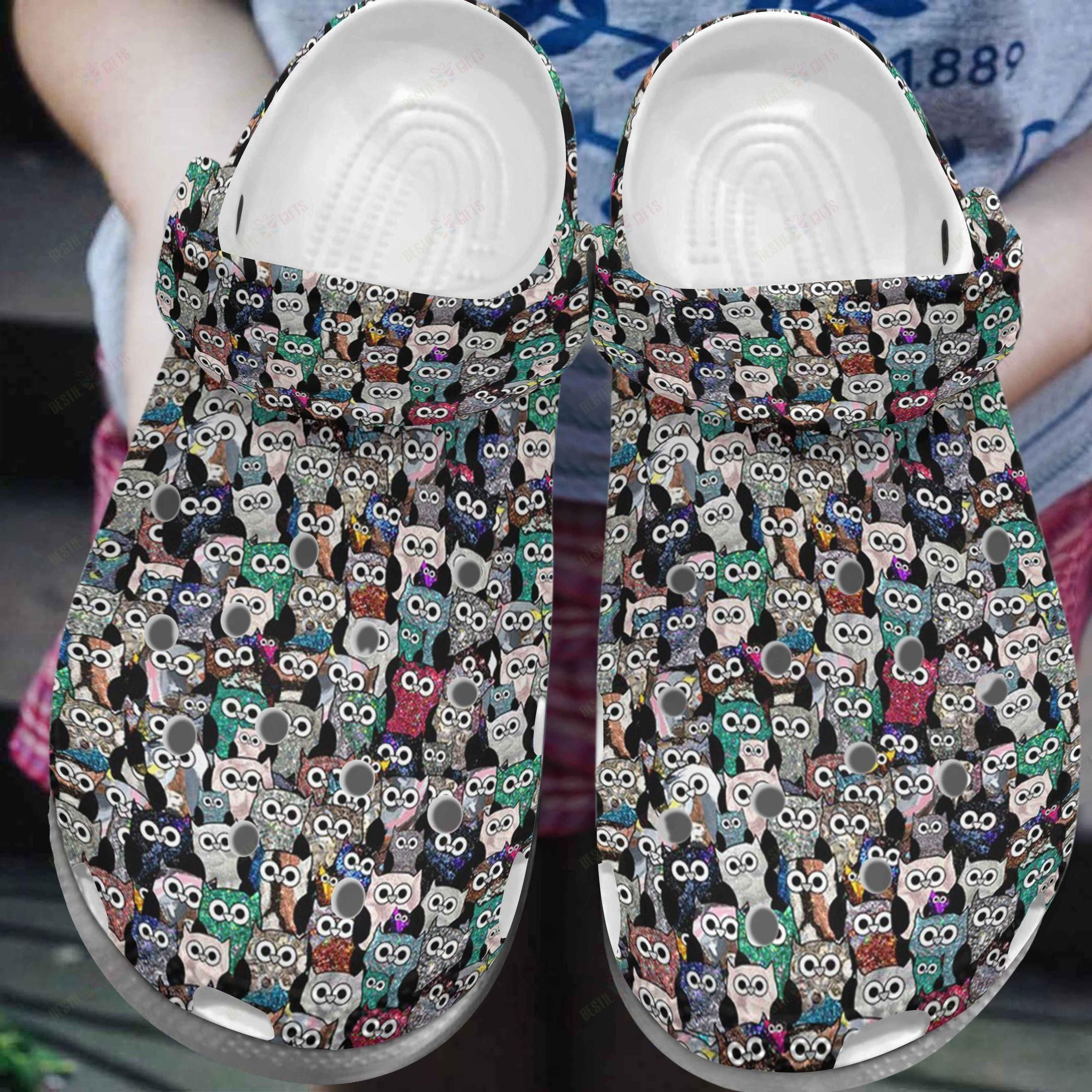 Owl Crocs Clog Classic Clog Owl Stacked Shoes Owl Crocs Clog Classic Clog Owl Stacked Shoes