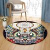 Owl Dreamcatcher Round Carpet Floor Rug Living Room Bedroom Decor Round Area Rug Carpet