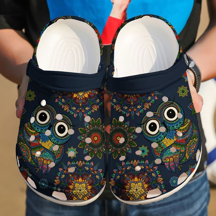 Owl Hippie Sku 1732 Crocs Crocband Clog Comfortable For Mens Womens Classic Clog Water Shoes Owl Hippie Sku 1732 Crocs Crocband Clog Comfortable For Mens Womens Classic Clog Water Shoes