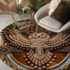 Owl Native America Round Carpet Floor Rug Living Room Bedroom Decor Round Area Rug Carpet