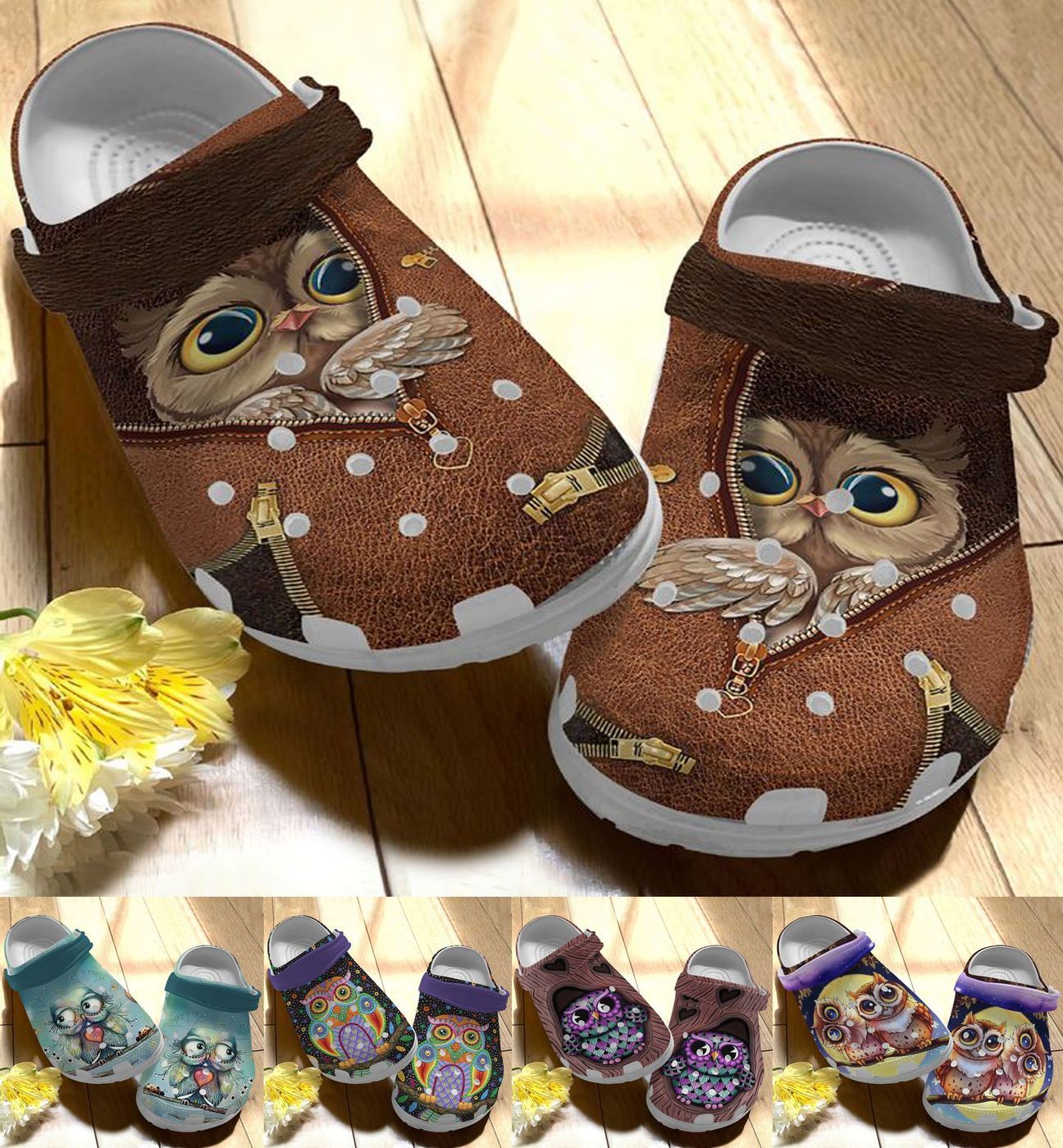 Owl Personalize Clog Custom Crocs Fashionstyle Comfortable For Women Men Kid Print 3D Whitesole Owl Collection Owl Personalize Clog Custom Crocs Fashionstyle Comfortable For Women Men Kid Print 3D Whitesole Owl Collection