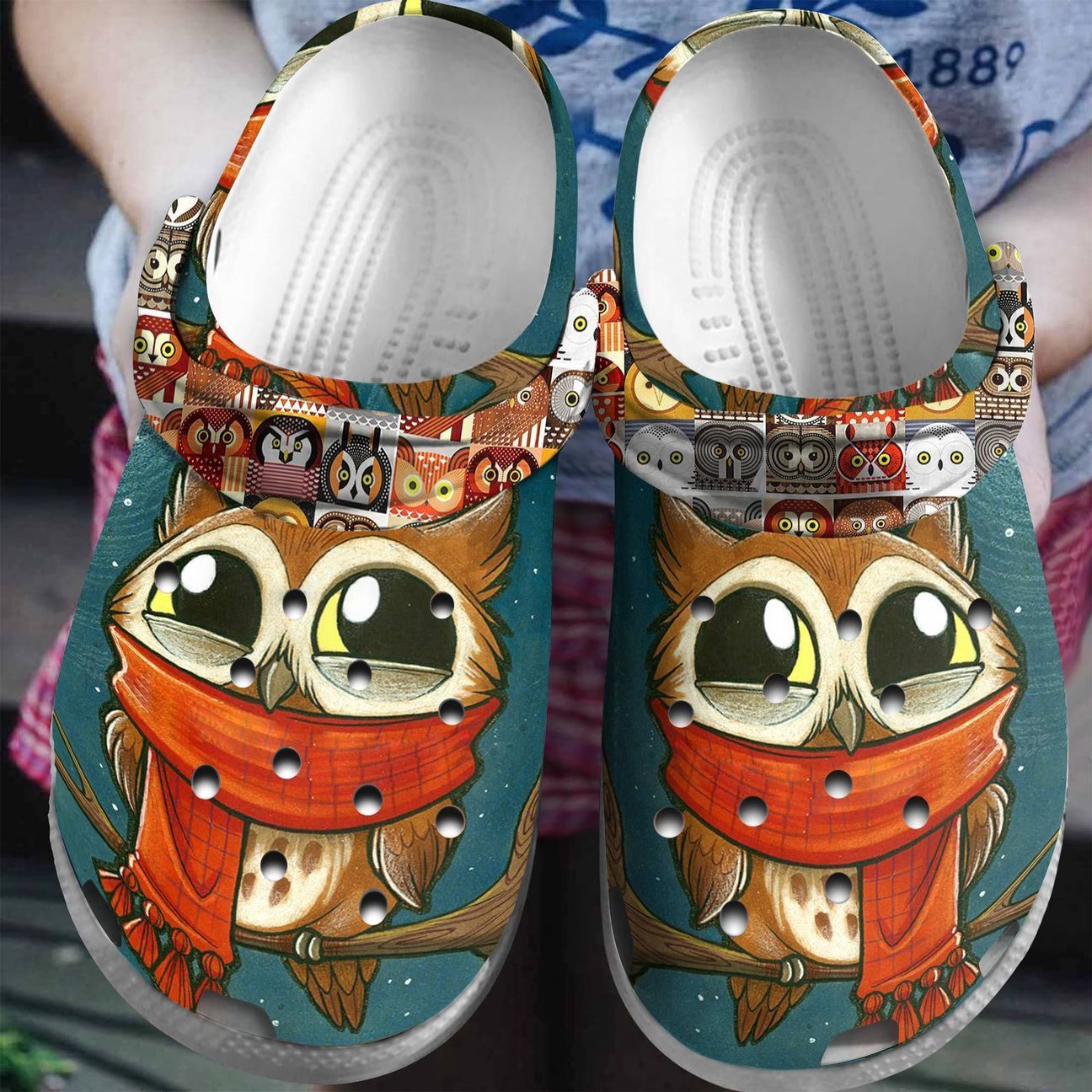 Owl Personalize Clog Custom Crocs Fashionstyle Comfortable For Women Men Kid Print 3D Winter Owl Owl Personalize Clog Custom Crocs Fashionstyle Comfortable For Women Men Kid Print 3D Winter Owl