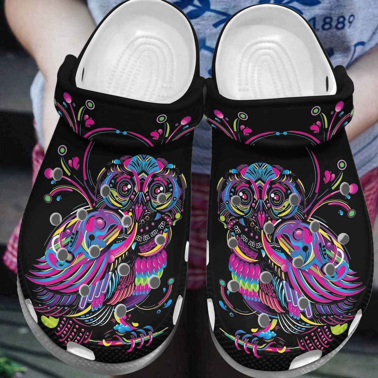 Owl Personalized Clog Custom Crocs Comfortablefashion Style Comfortable For Women Men Kid Print 3D Beautiful Owl Owl Personalized Clog Custom Crocs Comfortablefashion Style Comfortable For Women Men Kid Print 3D Beautiful Owl