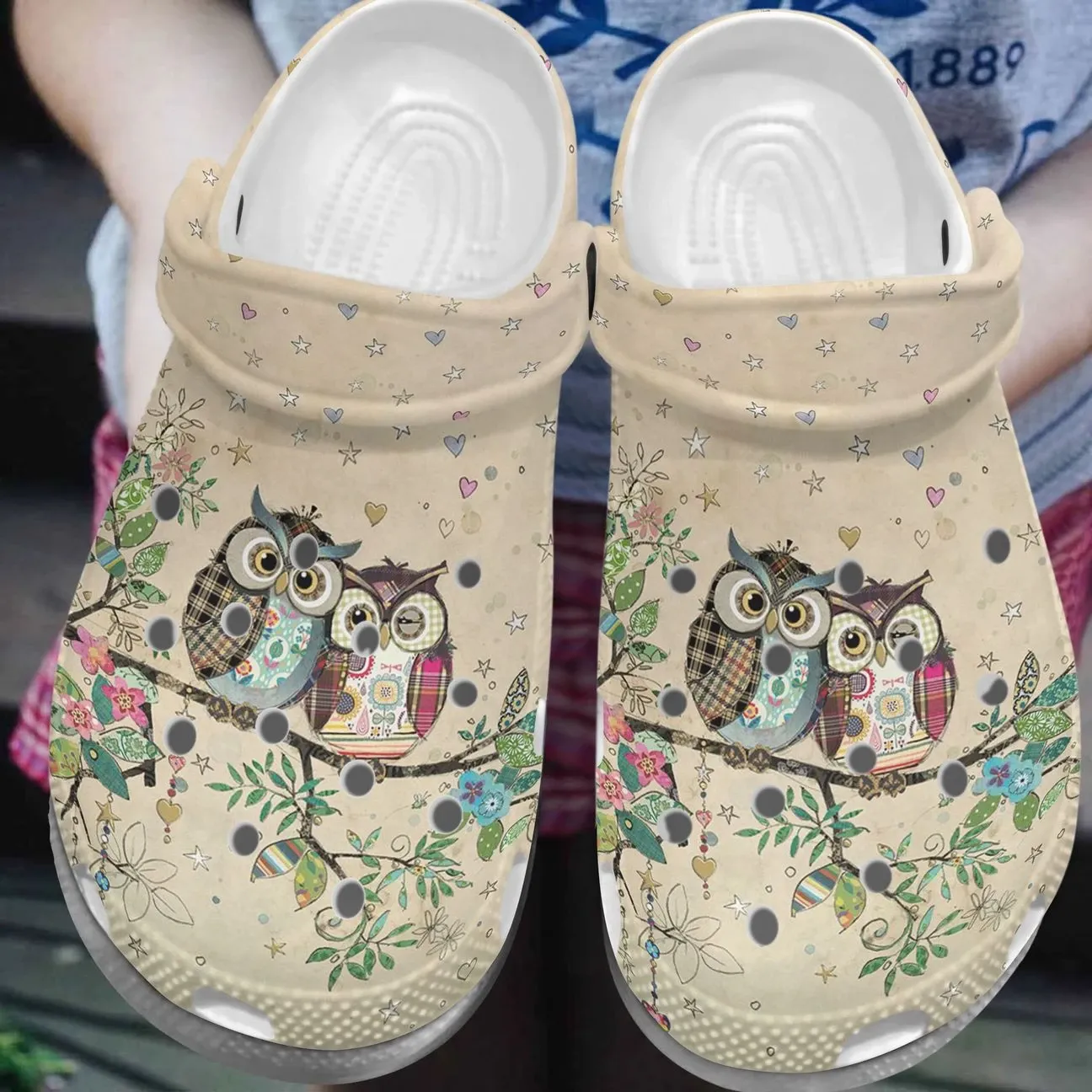 Owl Personalized Clog Custom Crocs Comfortablefashion Style Comfortable For Women Men Kid Print 3D Owl Couple Owl Personalized Clog Custom Crocs Comfortablefashion Style Comfortable For Women Men Kid Print 3D Owl Couple